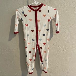 Kyte BABY Multi-hearts Snap Romper